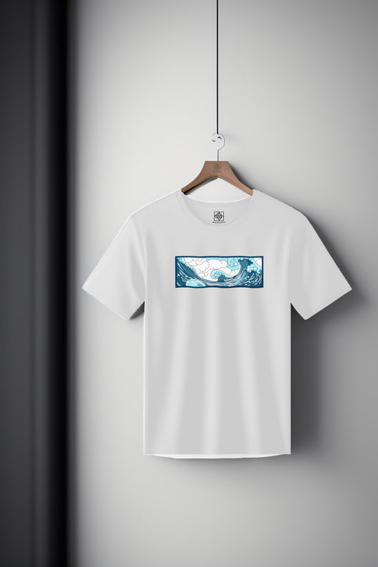 Ocean big wave Japanese style Tee