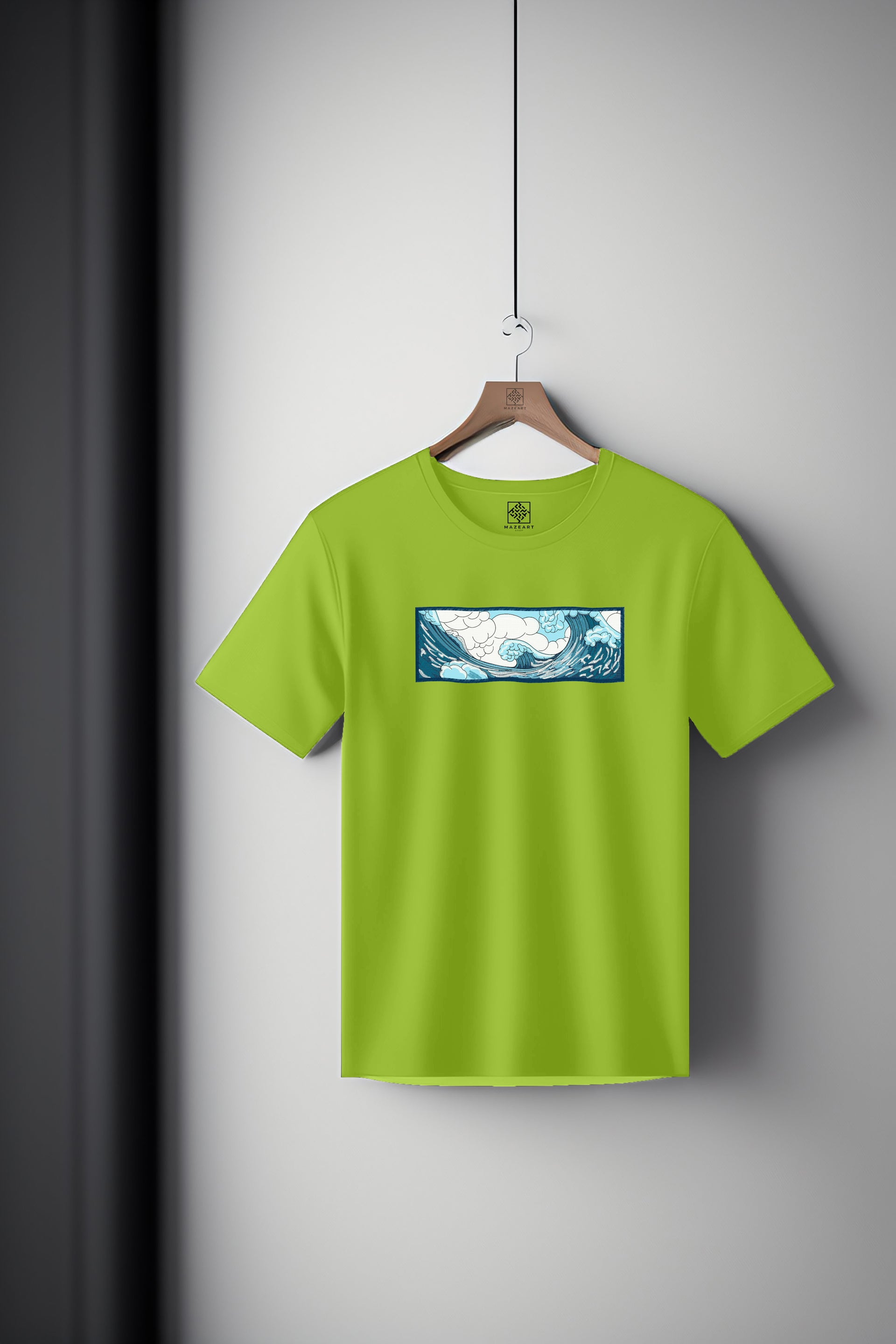 Ocean big wave Japanese style Tee