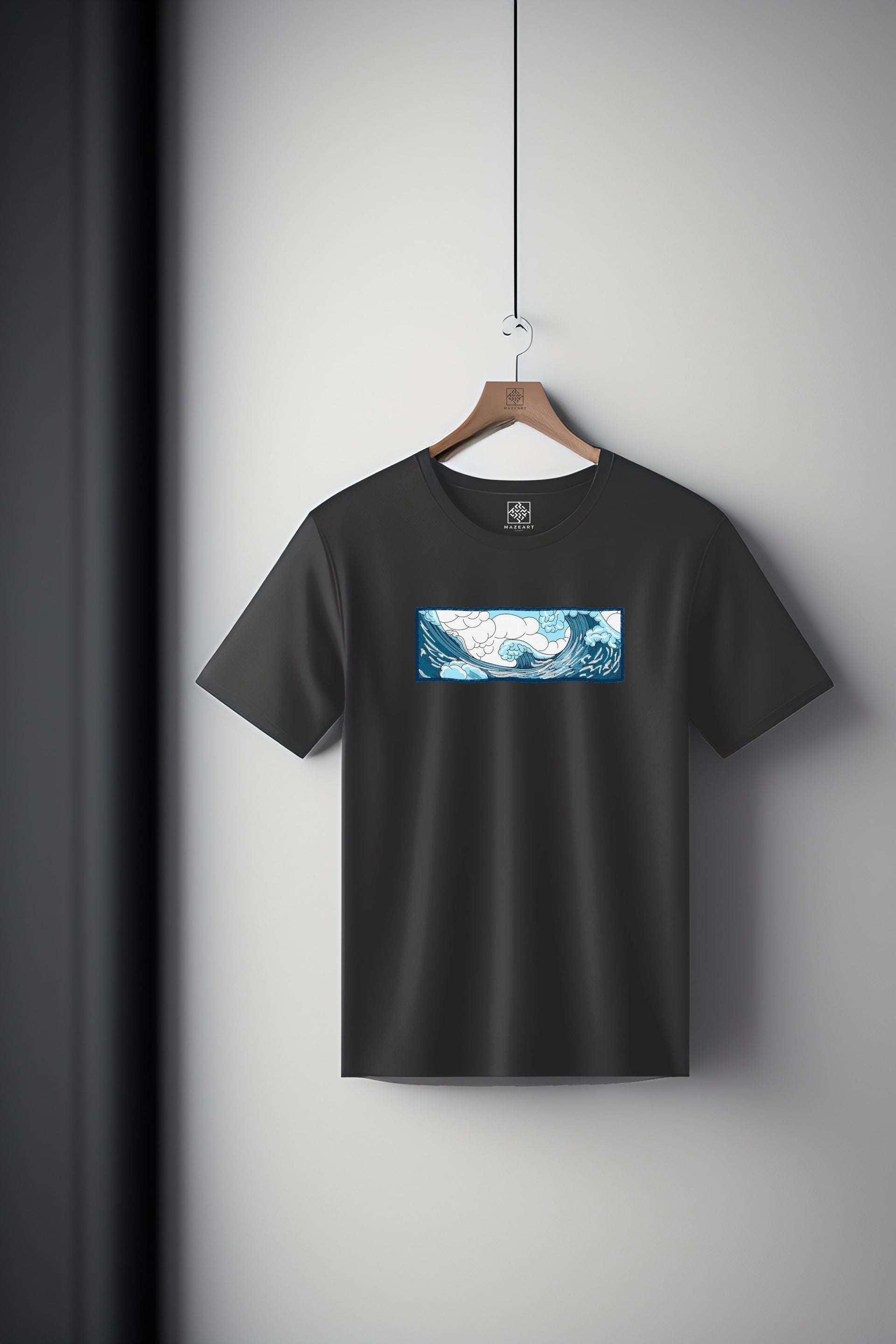 Ocean big wave Japanese style Tee