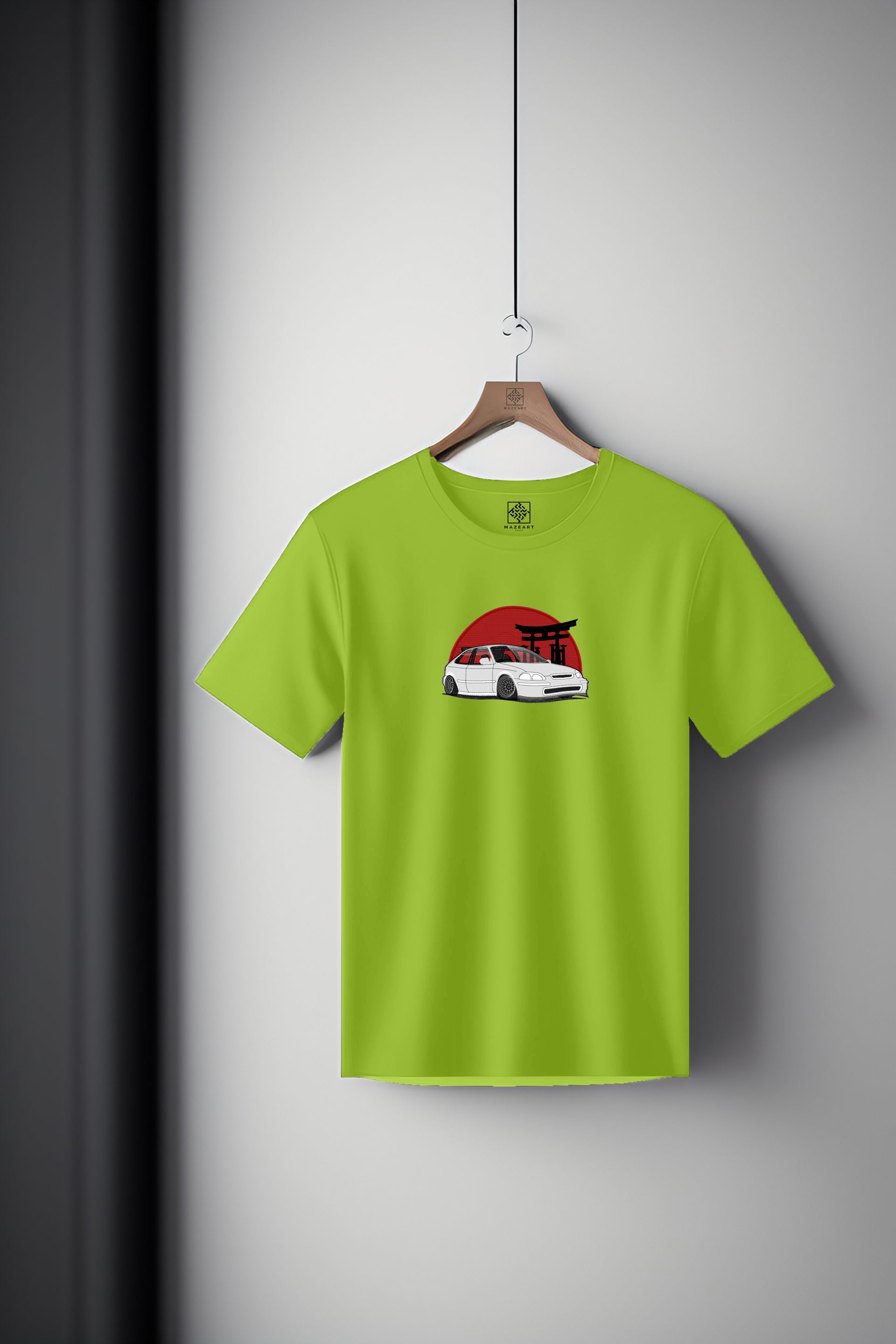 Sports car and Japanese gate Tee